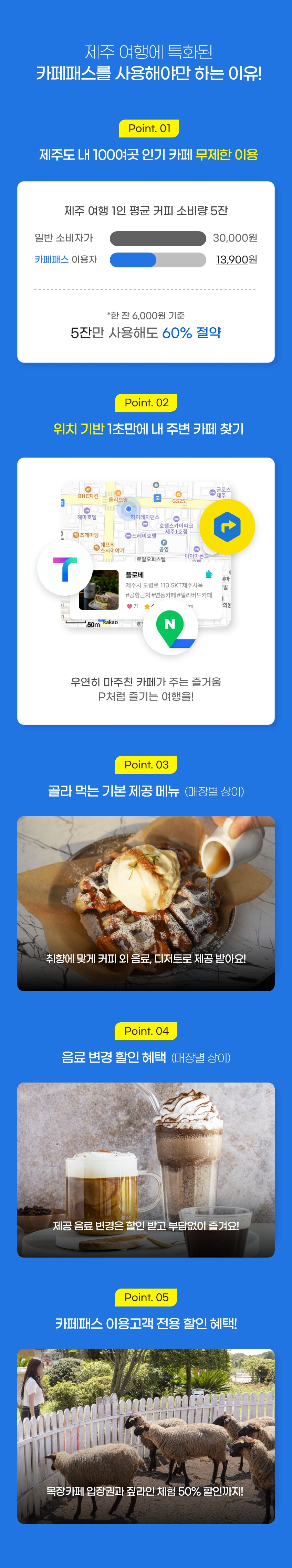 제주 여행에 특화된 카페패스 사용해야만 하는 이유!